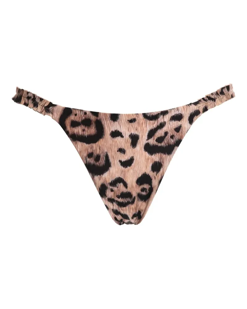 AGUA BENDITA Bikinihöschen mit Leoparden-Print - Nude Nude
