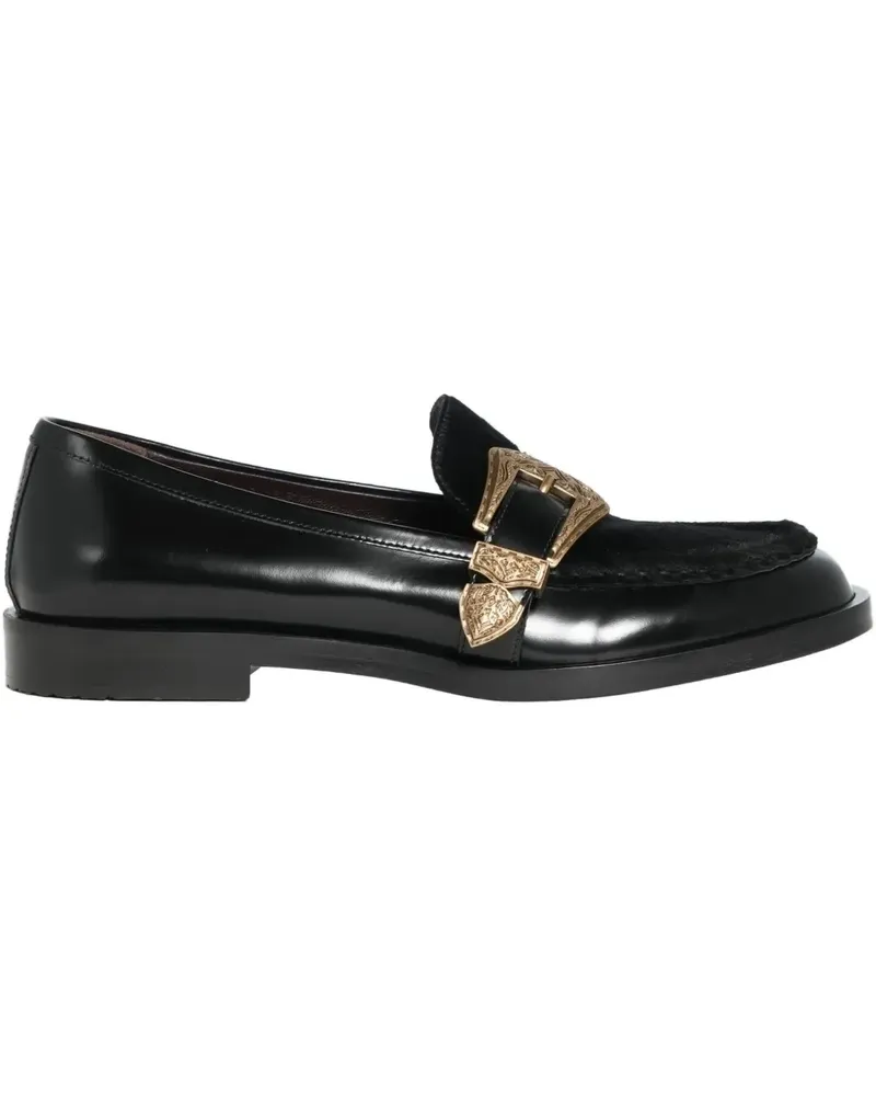 FESTA Milano Lira Loafer mit Ponyleder - Schwarz Schwarz