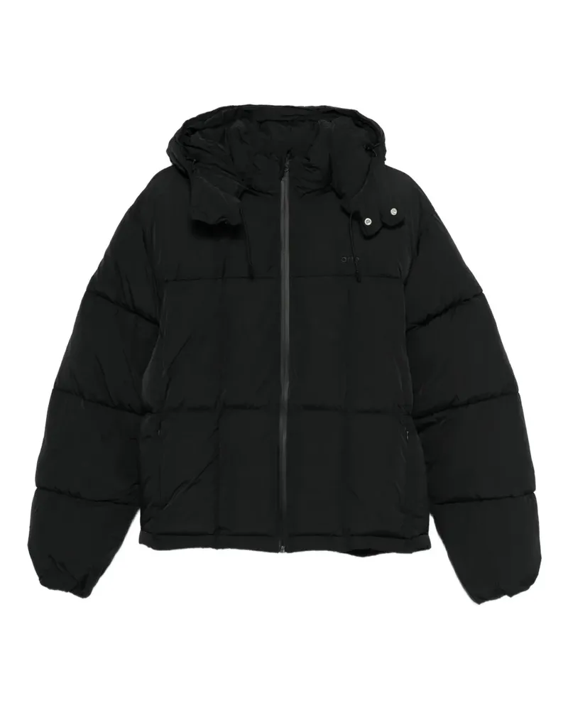 Arte Antwerp logo-embroidered padded jacket - Schwarz Schwarz