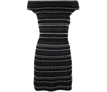 Schulterfreies Minikleid - Schwarz