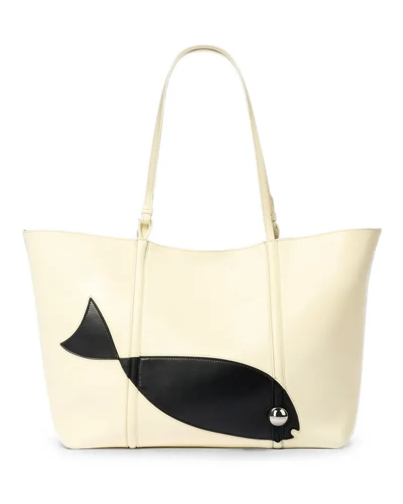 Jacquemus Le Marino fish-patch tote bag - Gelb Gelb