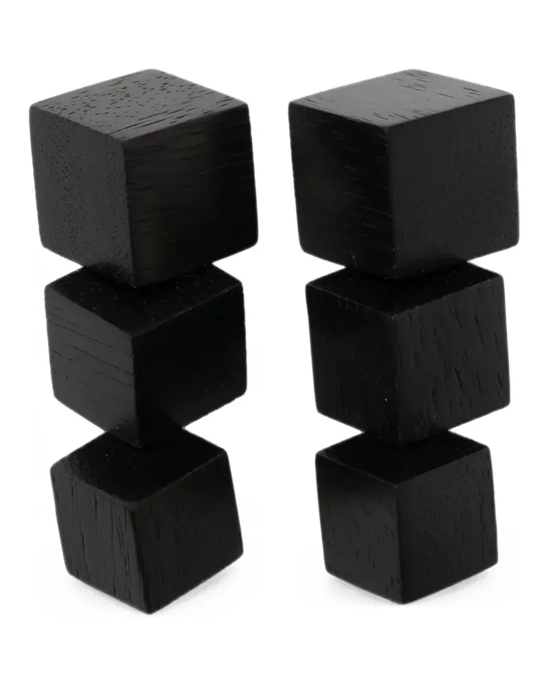 Monies Geometrische Ohrringe - Schwarz Schwarz