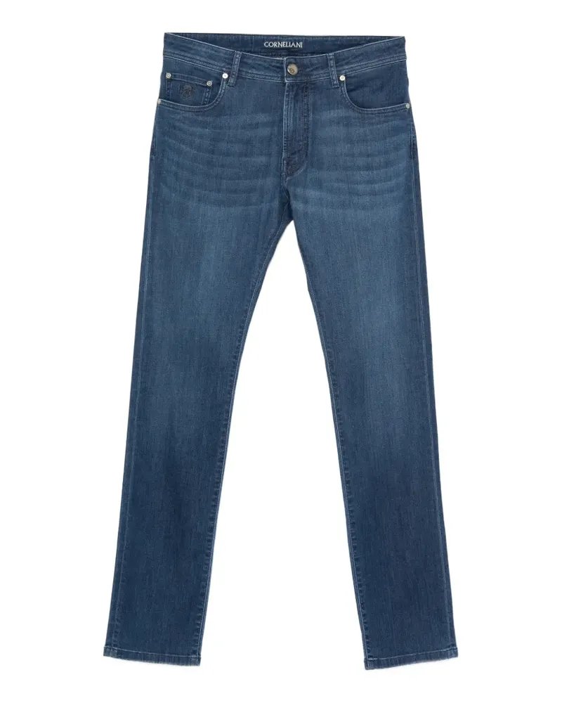Corneliani Jeans mit Logo-Patch - Blau Blau