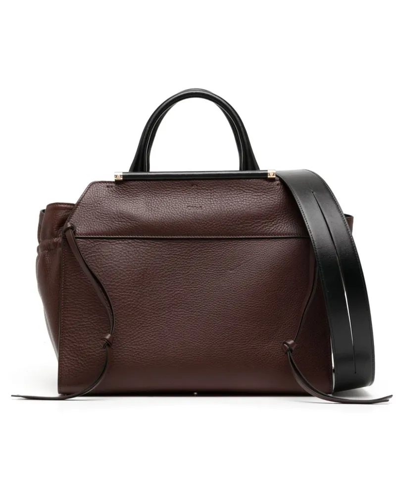 Chloé Steph Schultertasche mit Logo-Prägung - Braun Braun
