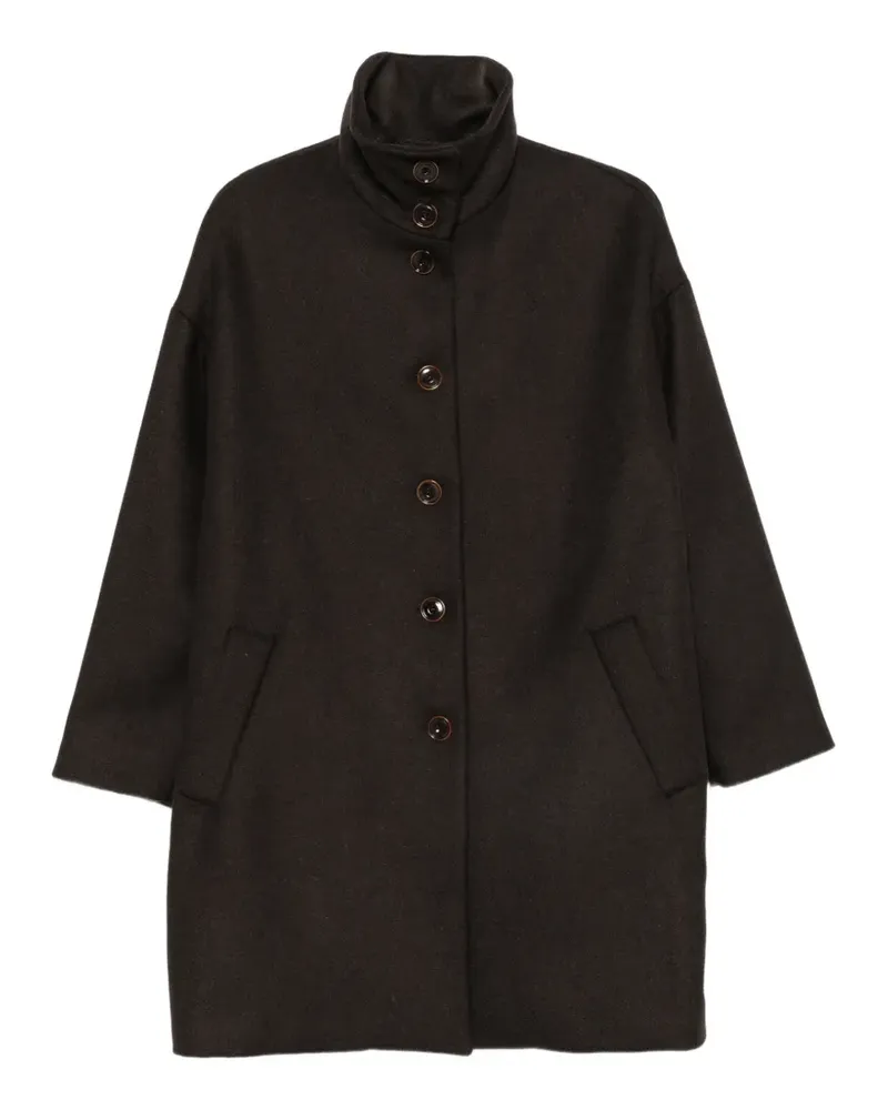 Sessùn Paradise high-neck coat - Braun Braun