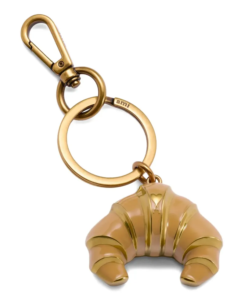 AMI Paris croissant keyring - Nude Nude