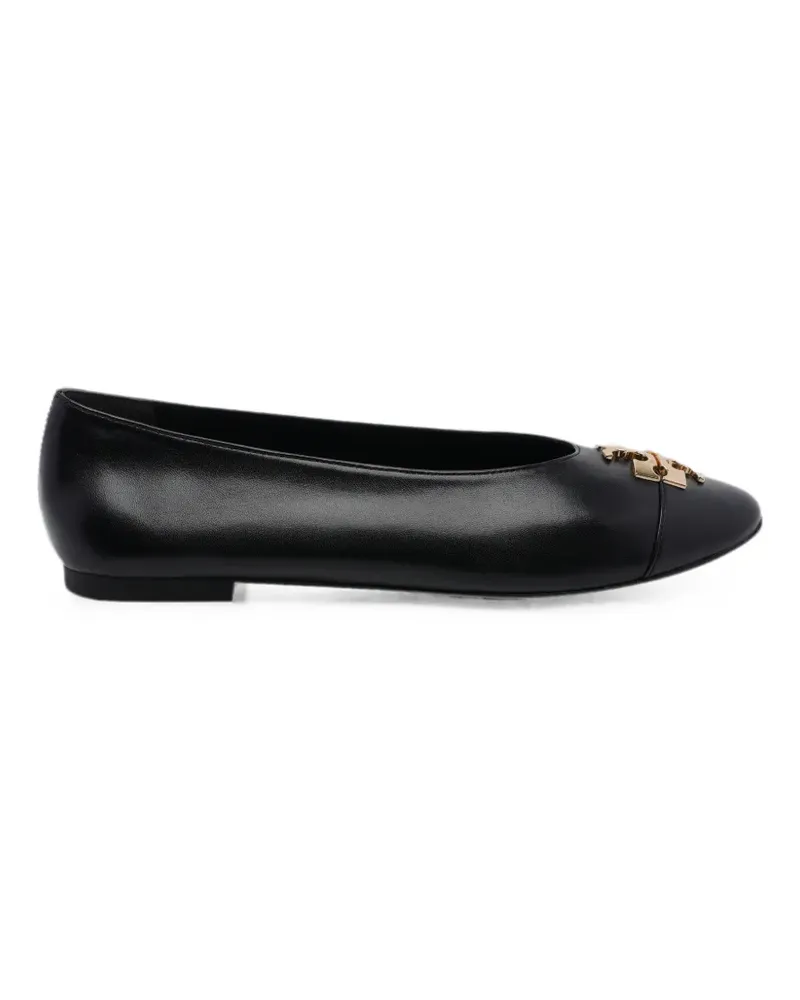 Tory Burch Charlie logo-plaque ballet flats - Schwarz Schwarz