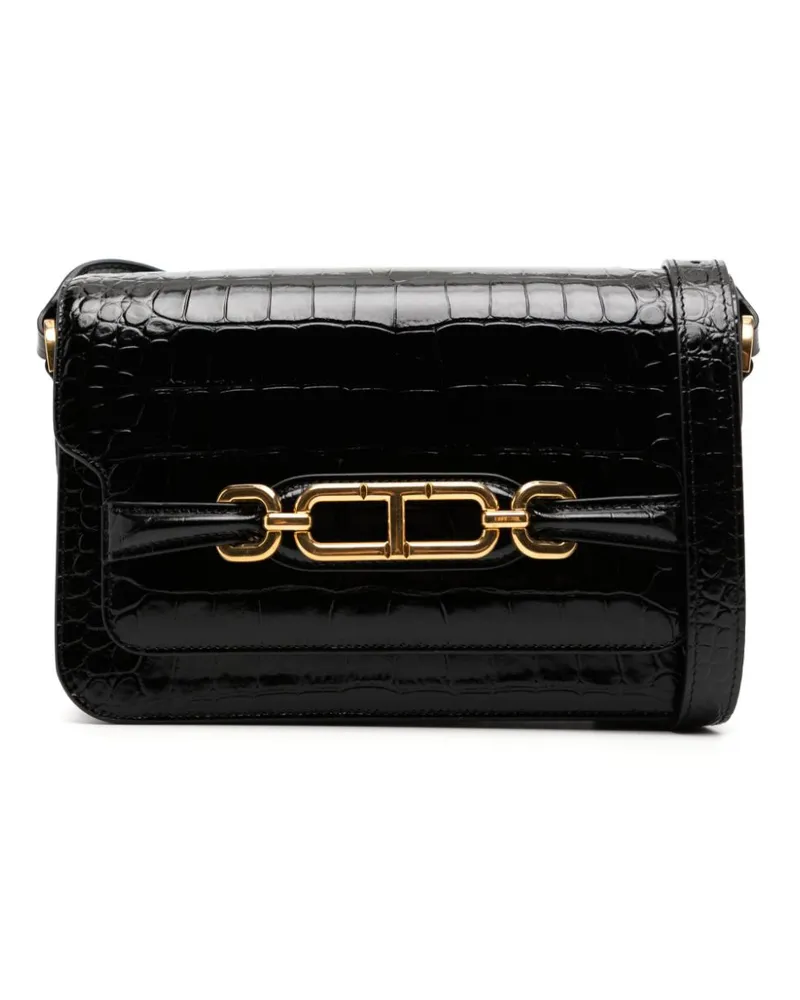 Tom Ford Mittelgroße Whitney Schultertasche - Schwarz Schwarz