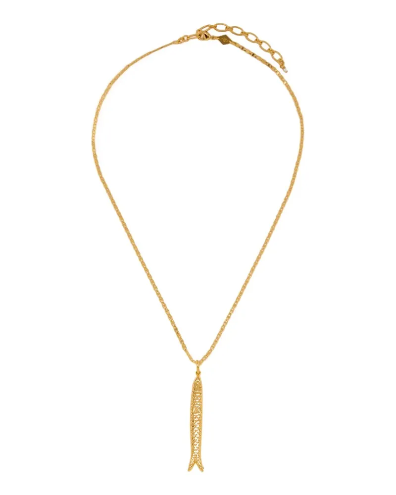 Anni Lu Hippie fish charm necklace - Gold Gold