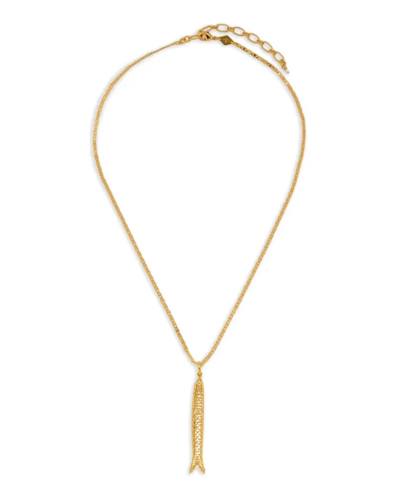 Anni Lu Hippie fish charm necklace - Gold Gold