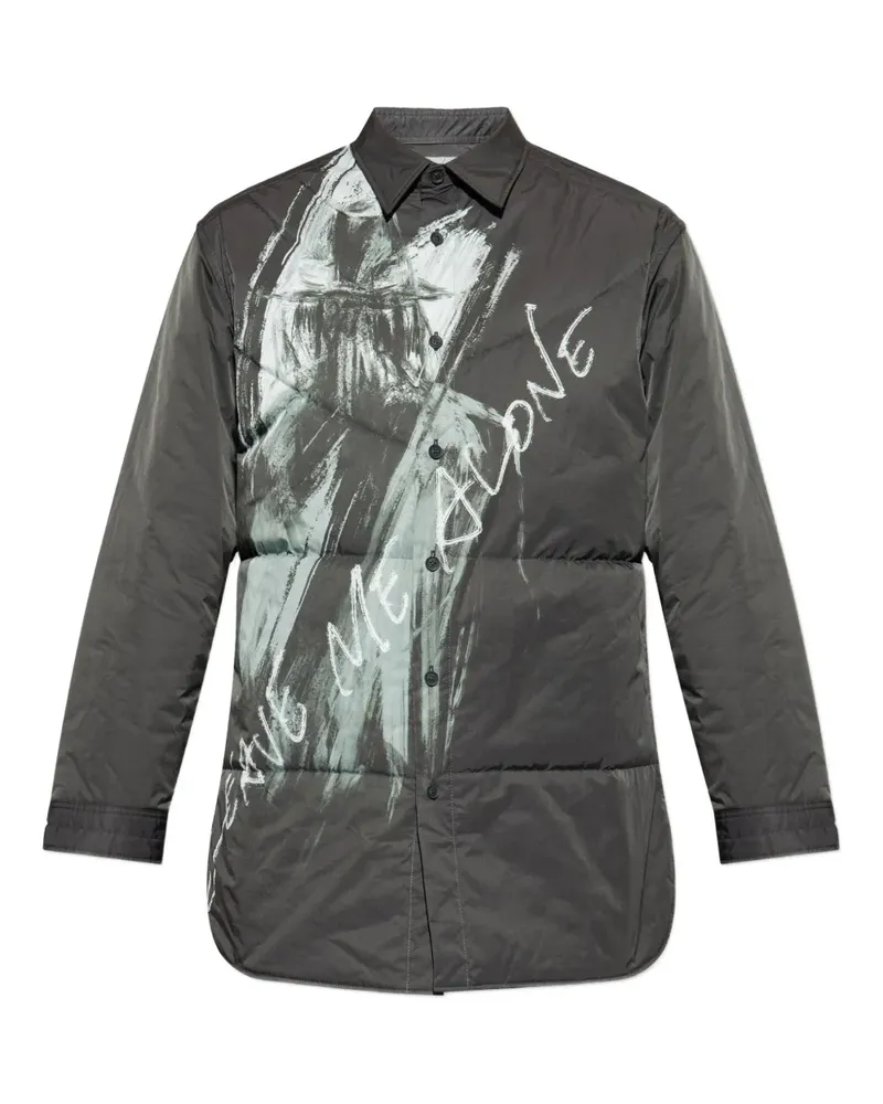 Yohji Yamamoto Gesteppte Hemdjacke - Grau Grau