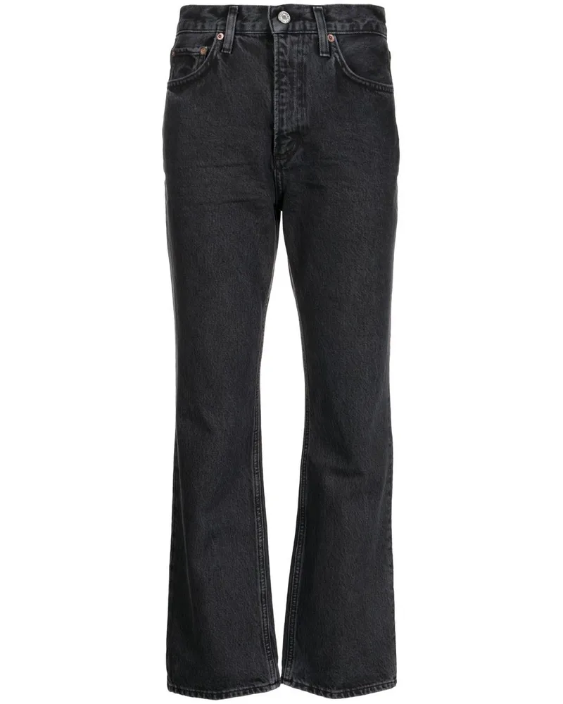 AGOLDE Hoch sitzende Bootcut-Jeans - Schwarz Schwarz