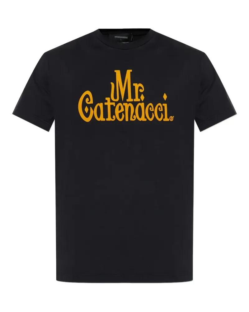 Dsquared2 text-print T-shirt - Schwarz Schwarz