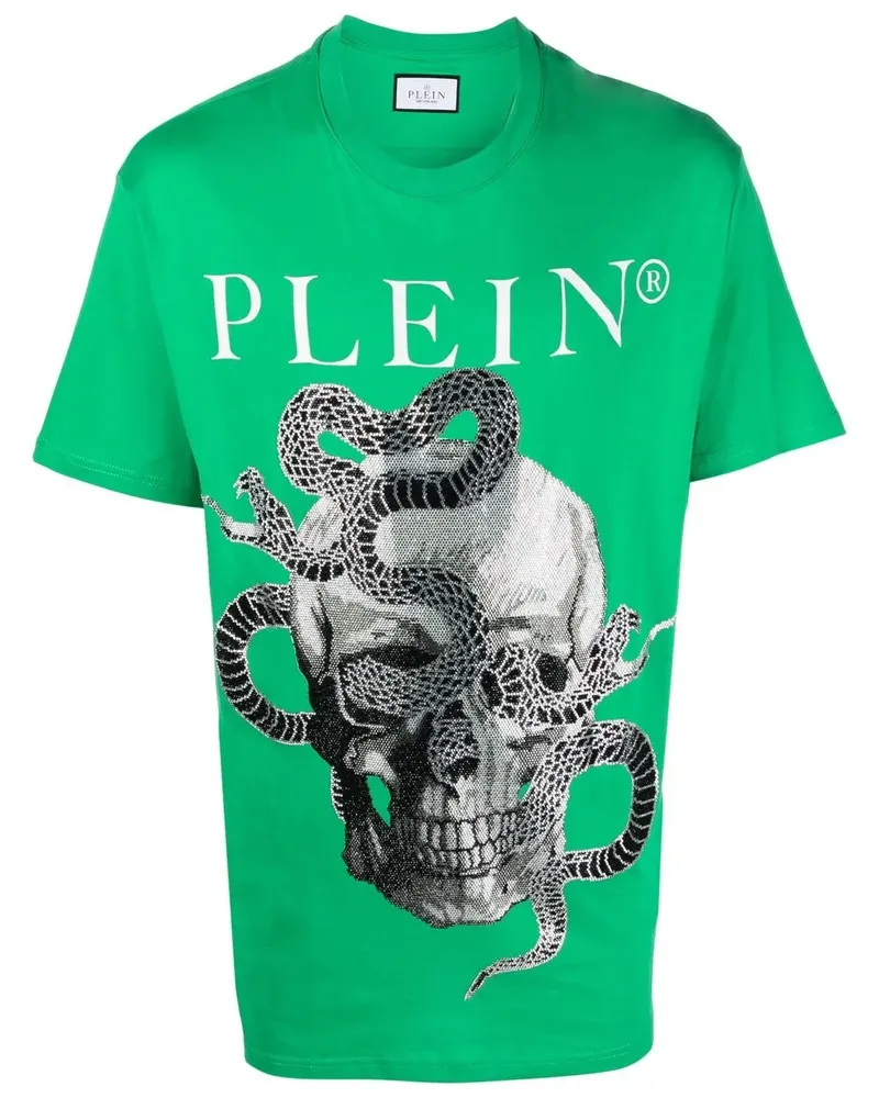 Philipp Plein T-Shirt mit Schlangen-Print - Grün Grün