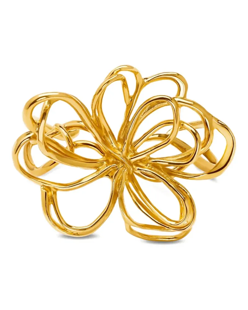 Oscar de la Renta Armspange mit Blumenform - Gold Gold