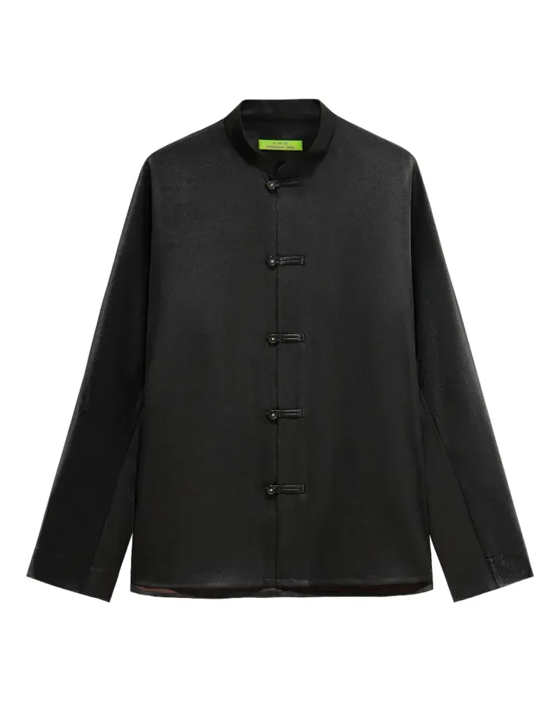 Shanghai Tang frog-fastening shirt - Schwarz Schwarz