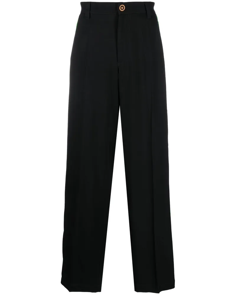 Versace Hose mit Streifen - Schwarz Schwarz
