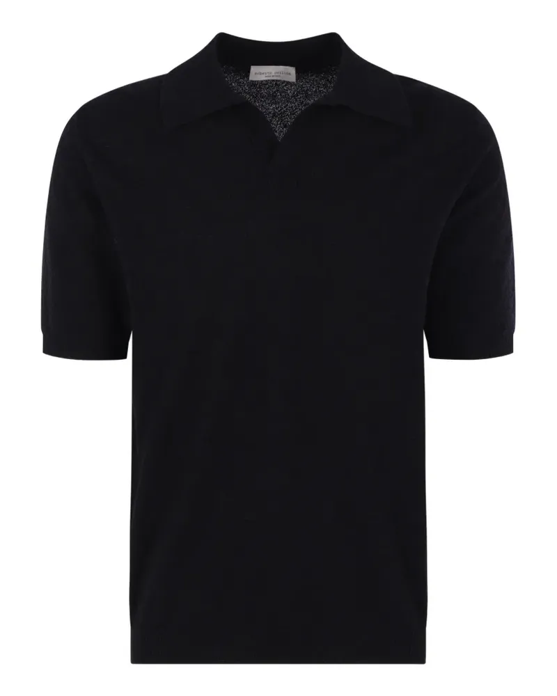 Roberto Collina bouclé-knit T-shirt - Schwarz Schwarz