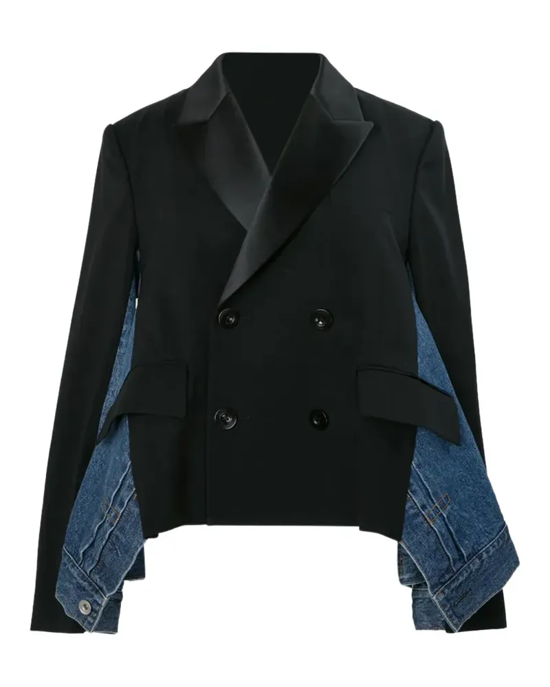 Sacai denim panel jacket - Blau Blau