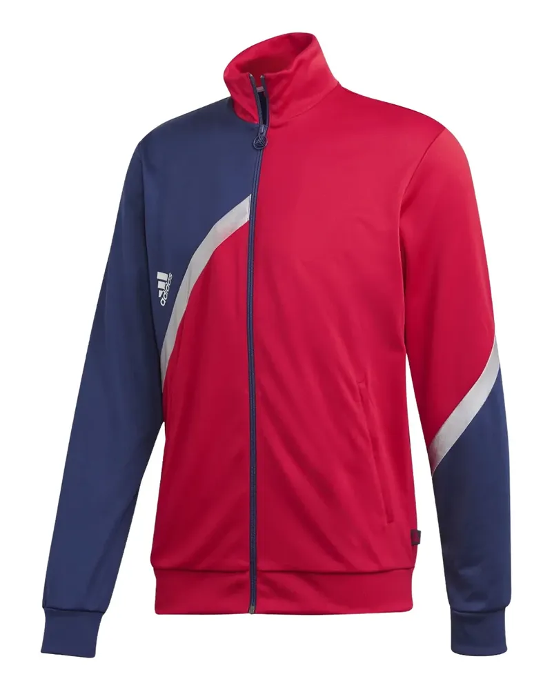 adidas Leichte Jacke mit Streifen - Rot Rot