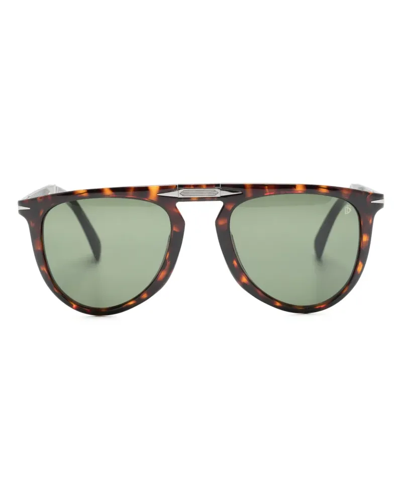 EYEWEAR by DAVID BECKHAM Pilotenbrille in Schildpattoptik - Braun Braun