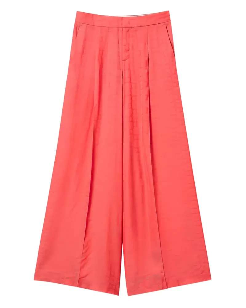 Twin-Set Palazzohose aus Oval T-Jacquard - Rosa Rosa