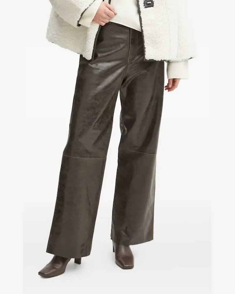 Day Birger et Mikkelsen Lederhose mit Kordelzug - Braun Braun