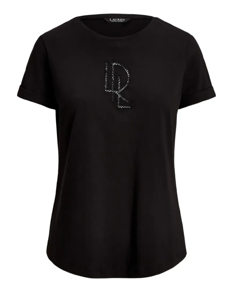 Ralph Lauren T-Shirt mit Logo-Verzierung - Schwarz Schwarz