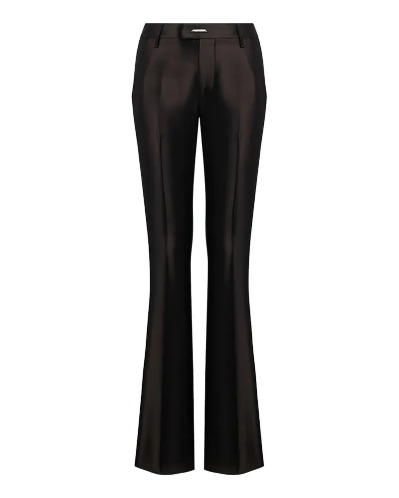 Dondup satin-finish flared trousers - Schwarz Schwarz