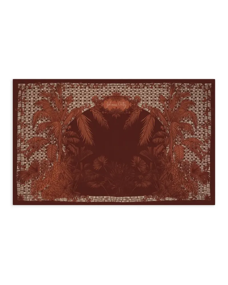 Johanna Ortiz Harmonic Garden scarf - Braun Braun