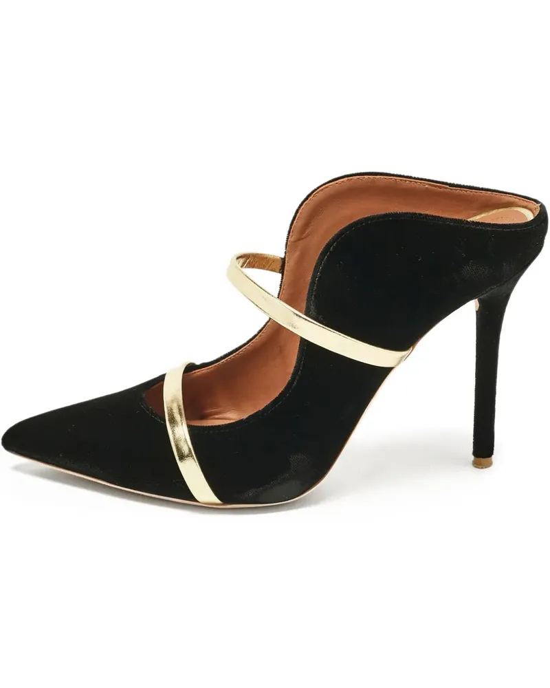 Malone Souliers Mules aus Samt - Schwarz Schwarz