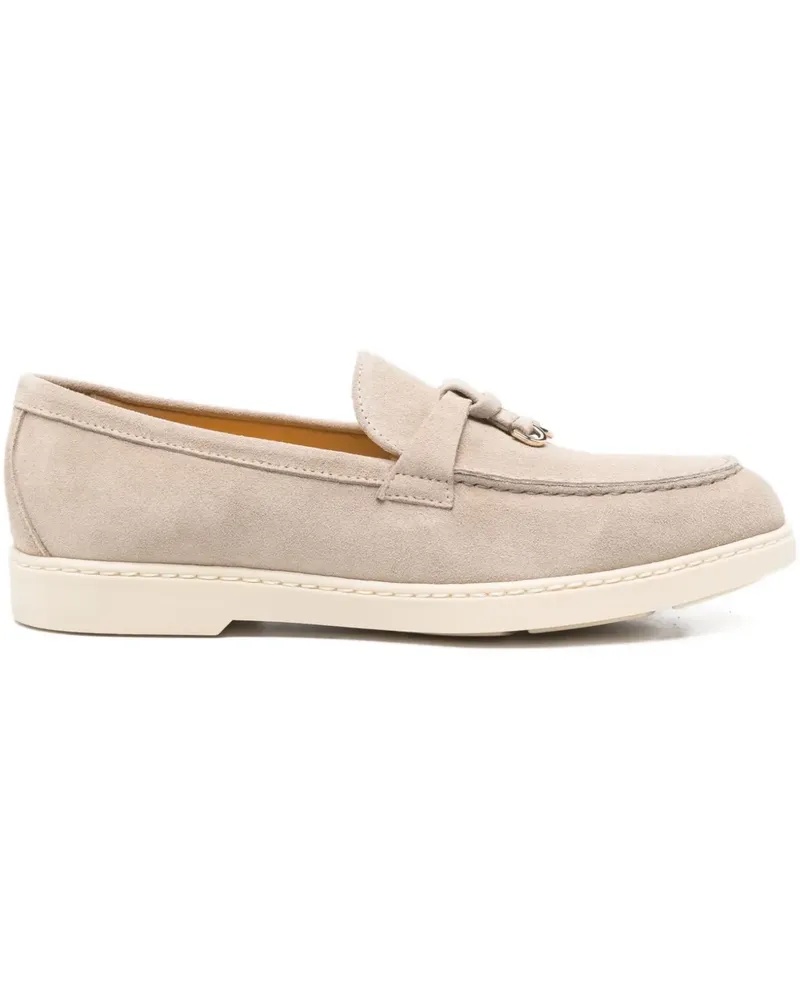 Doucal´s Loafer aus Wildleder mit Quasten - Nude Nude