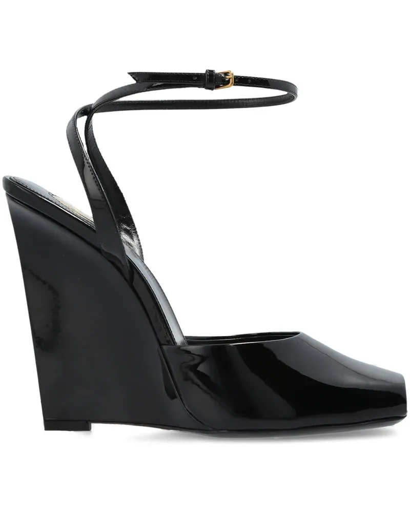 Saint Laurent La Scandale Sandalen 110mm - Schwarz Schwarz