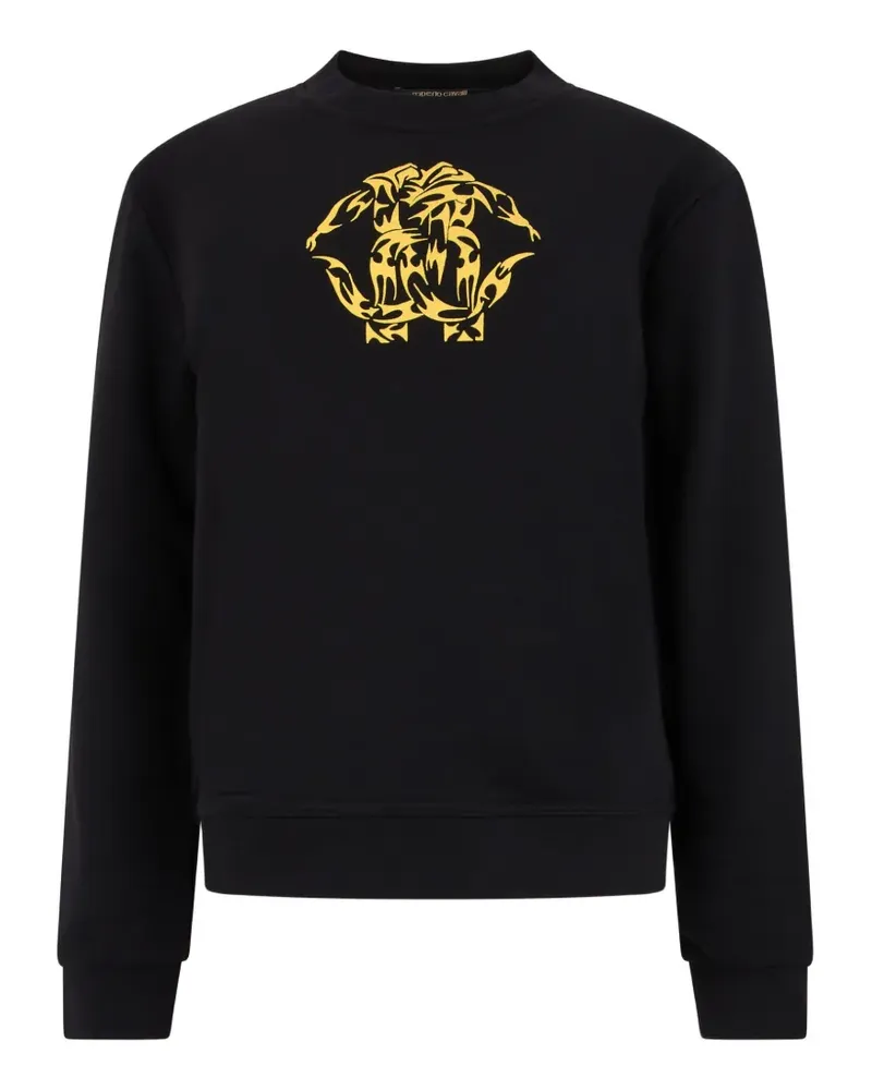 Roberto Cavalli logo-print sweatshirt - Schwarz Schwarz