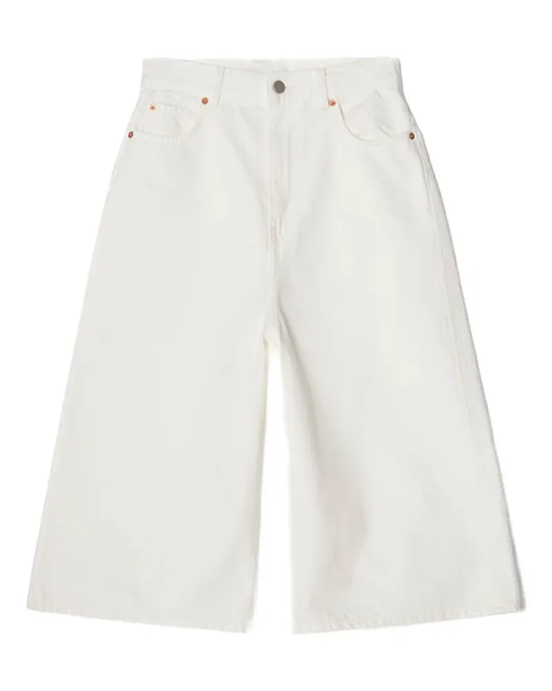 Teurn Studios baggy denim shorts - Weiß Weiß