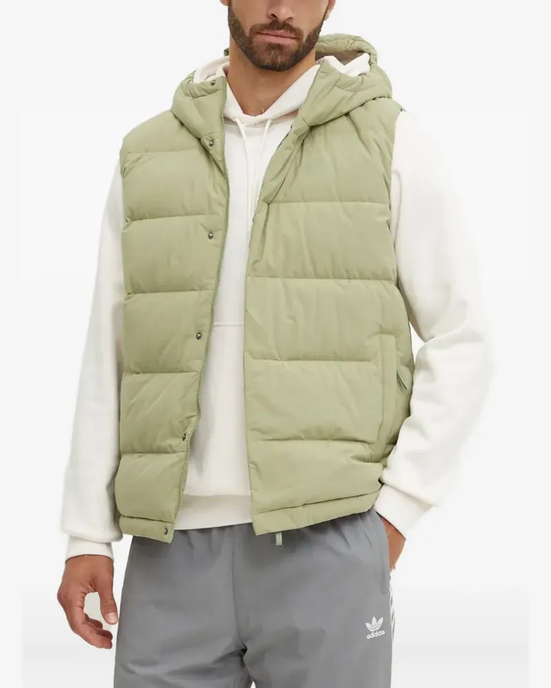 adidas hooded-neck padded gilet - Grün Grün