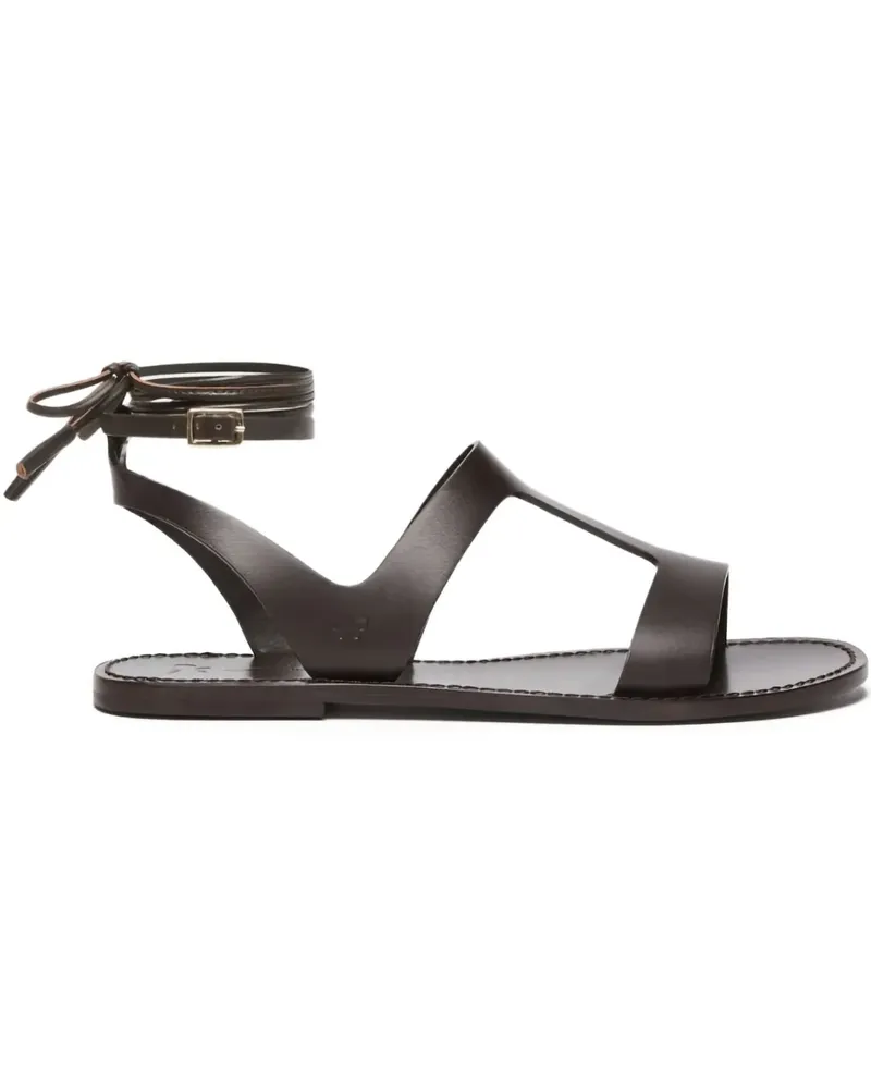 Max Mara Sandalen aus Leder - Braun Braun