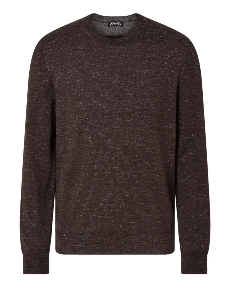 Ermenegildo Zegna Oasi Mélage Pullover - Braun Braun