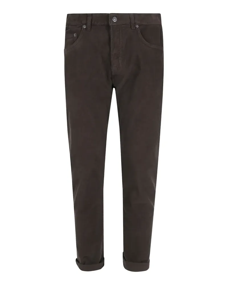 Dondup Icon corduroy straight-leg trousers - Braun Braun