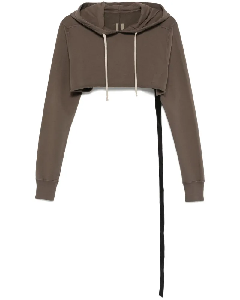 DRKSHDW by Rick Owens Cropped-Hoodie - Grau Grau