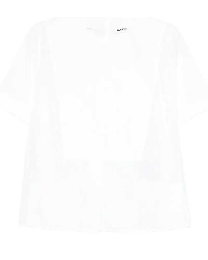 Jil Sander Kurzärmelige Bluse - Weiß Weiß