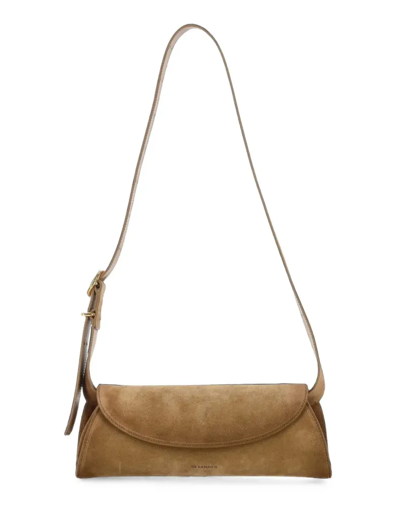 Jil Sander Schultertasche mit Klappe - Braun Braun