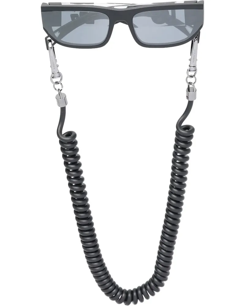 Dolce & Gabbana Sonnenbrille mit eckigem Gestell - Schwarz Schwarz
