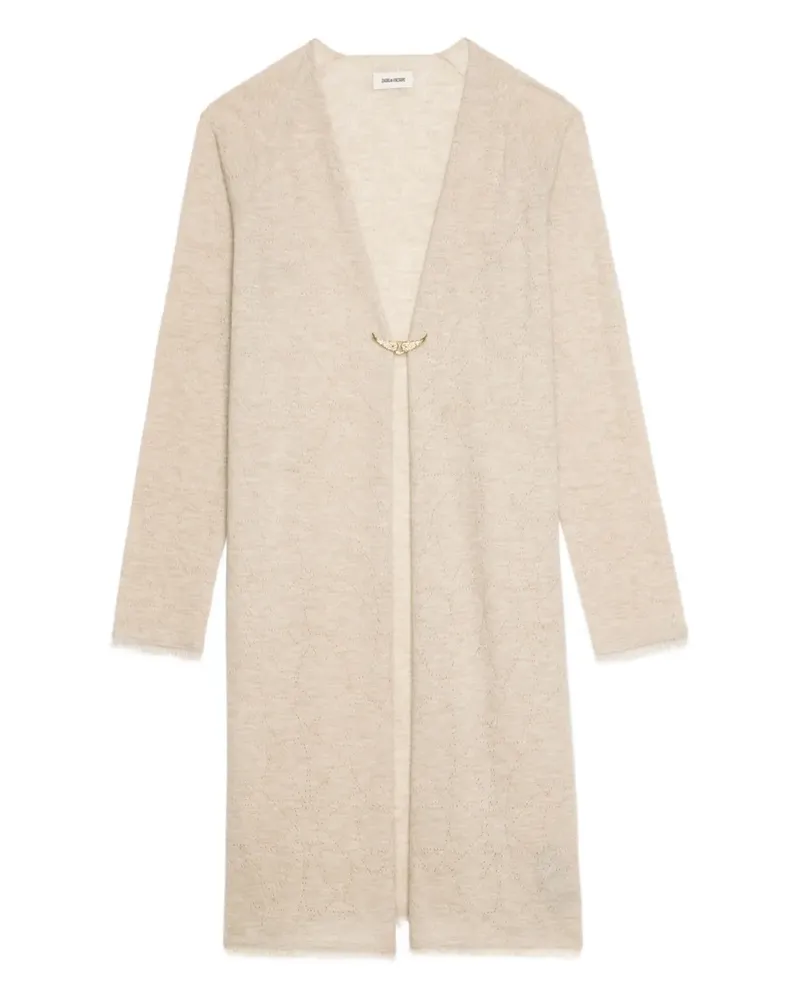 Zadig & Voltaire Cardigan mit Pointelle-Stern - Nude Nude