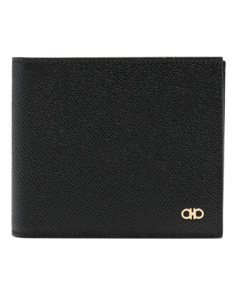 Ferragamo Portemonnaie mit Gancini-Schild - Schwarz Schwarz