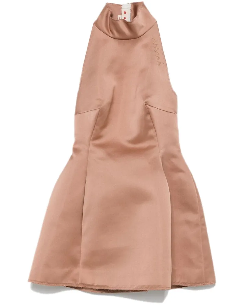 Marni Minikleid aus Duchess-Satin - Braun Braun