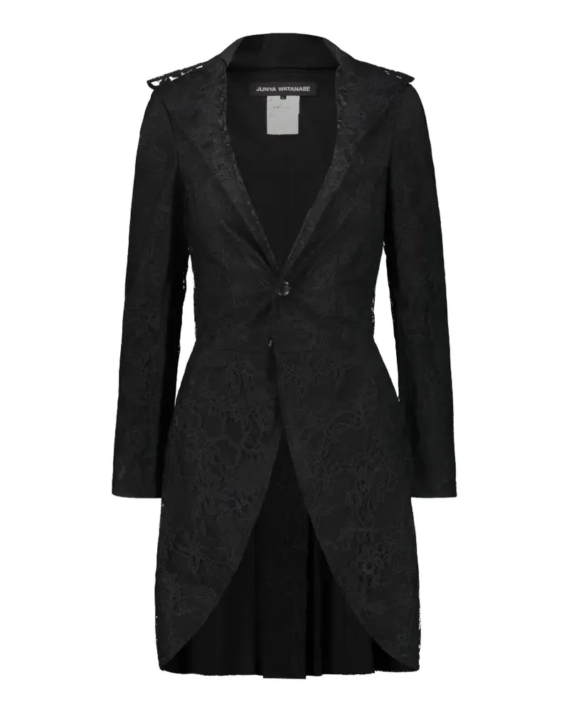 Junya Watanabe lace collar coat - Schwarz Schwarz