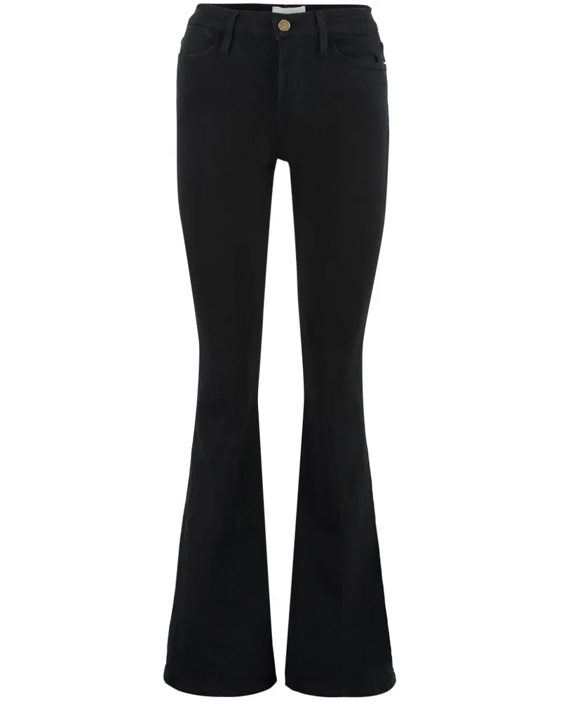 Frame Denim Le High Schlagjeans - Schwarz Schwarz