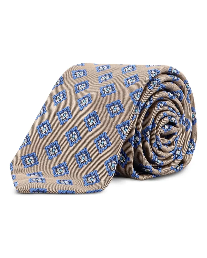 Kiton Krawatte aus Seide - Braun Braun