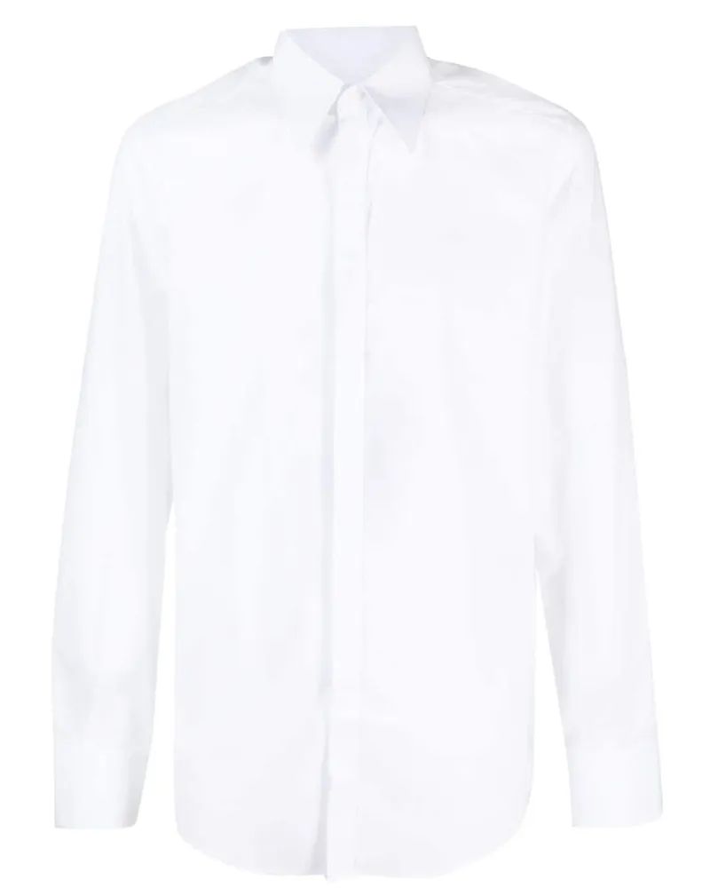 Dolce & Gabbana Hemd mit spitzem Kragen - Weiß Weiß